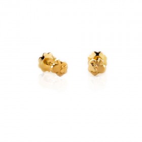 Pendientes  bebé Oro amarillo 18K flor