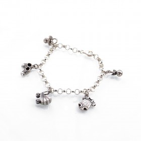 Pulsera mujer Plata de Ley con charms mamá