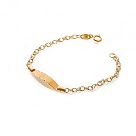 Pulsera Bebé Oro 1ª Ley 18 k  -  Nomeolvides Bebe