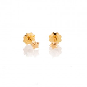 Pendientes bebé estrella de Oro amarillo 18K